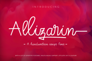 Allizarin: A Handwritten Font That Breathes Life Into Your Creations