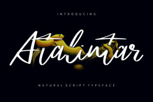 Atalintar: A Natural Script Font with Bold Character