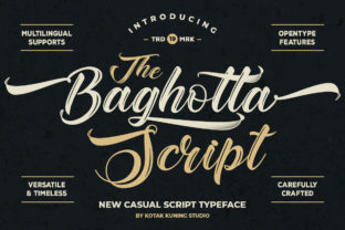 Baghotta: A Timeless Script Font for Crafters and Designers