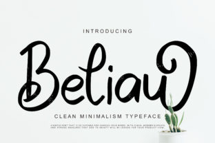 Beliau: A Minimalist Script Font for Thoughtful Editorial Design