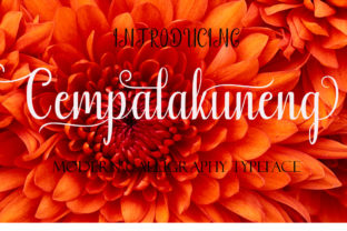 Cempalakuneng: A Script Font That Elevates Your Craft Projects