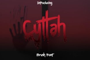 Cyttah: A Horror-Infused Handwritten Typeface for Editorial Moments