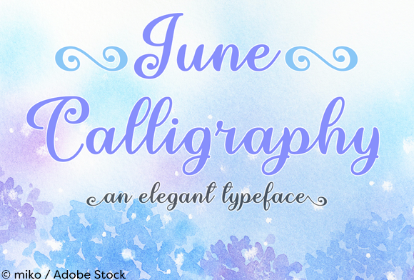 June Calligraphy: A Script Font for Digital Design