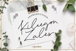 Kileegon Zales: A Modern Handwritten Font for Digital Design