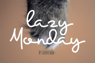 Lazy Monday: A Playful Handwritten Font for Crafters & Sellers