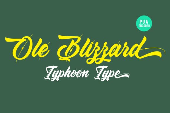 Ole Blizzard: A Playful Handwritten Font for Creative Branding