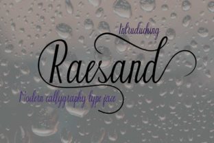 Raesand: A Bold Script Font for Creative Branding