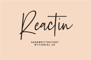 Reactin: A Handwritten Font for Editorial Design