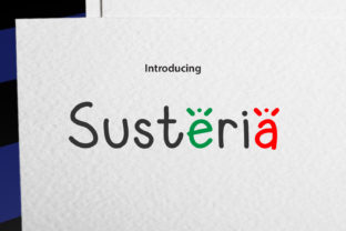 Susteria: A Playful Font for Digital Design