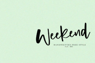 Weekend: A Handwritten Font for Editorial Design